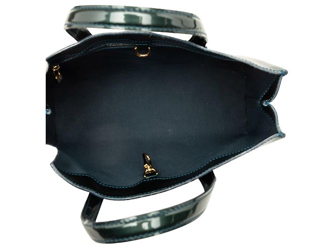 Borsa Louis Vuitton Monogram Vernis Wilshire PM Verde - vista 4