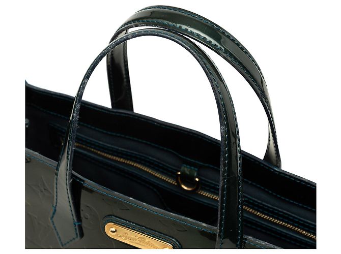 Borsa Louis Vuitton Monogram Vernis Wilshire PM Verde - vista 6