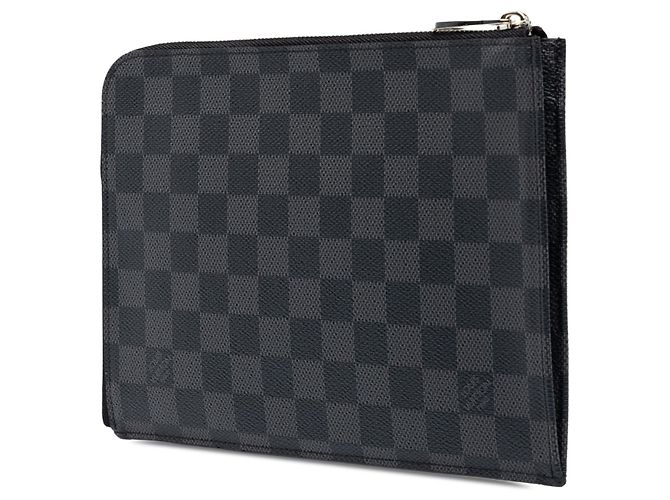 Borsa a pochette Louis Vuitton Damier Graphite Pochette Jour PM Nera - vista 2
