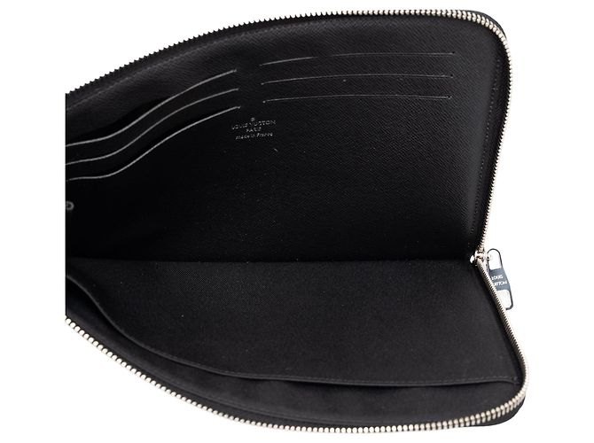 Borsa a pochette Louis Vuitton Damier Graphite Pochette Jour PM Nera - vista 4