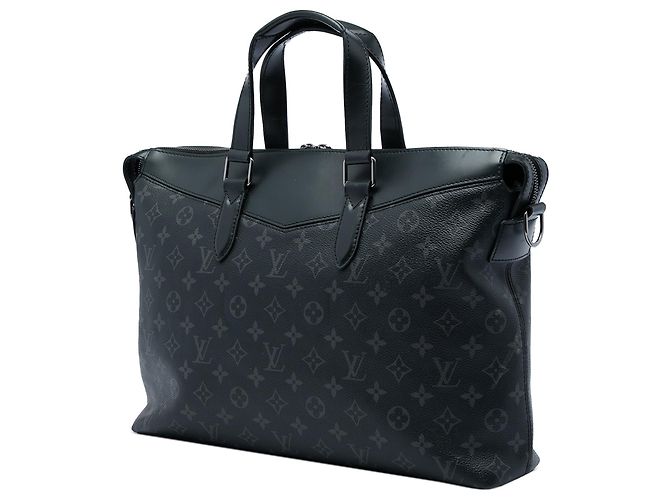 Borsa Business Explorer Louis Vuitton Monogram Eclipse Nero - vista 2