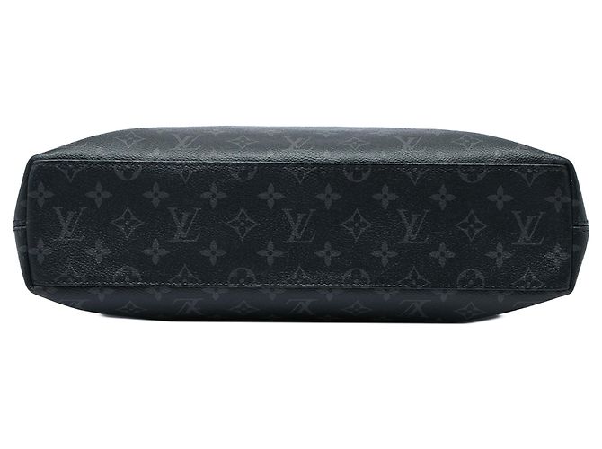 Borsa Business Explorer Louis Vuitton Monogram Eclipse Nero - vista 3