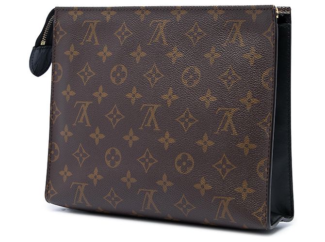 Portadocumenti Toiletry Pouch 26 Louis Vuitton Monogram marrone - vista 2