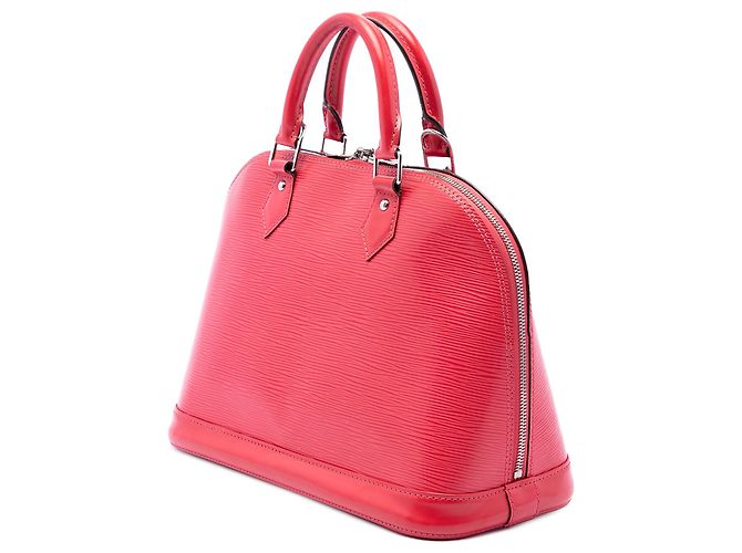 Borsa a mano Louis Vuitton Epi Alma PM rossa - vista 2
