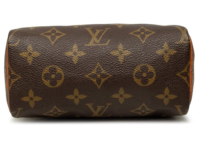 Borsa Louis Vuitton Monogram Mini Speedy HL Marrone - vista 3