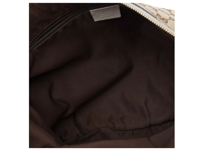 Borsa a tracolla Gucci GG Canvas Abbey D Ring Beige - vista 4