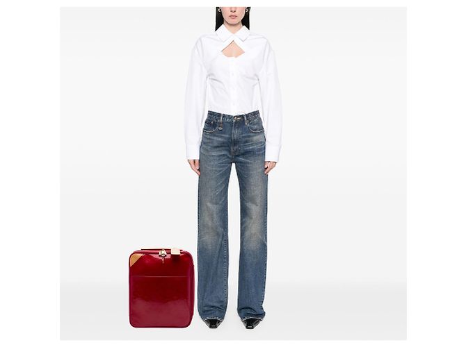 Borsa da viaggio Louis Vuitton Monogram Vernis Pegase 45 rossa - vista 7