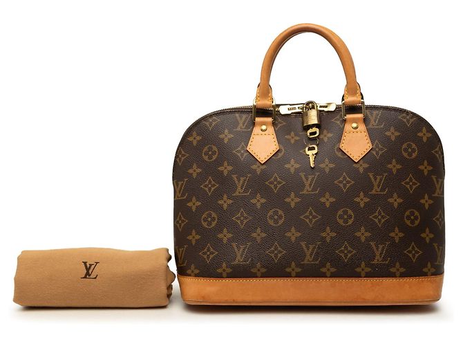 Borsa Louis Vuitton Monogram Alma PM Marrone - vista 7
