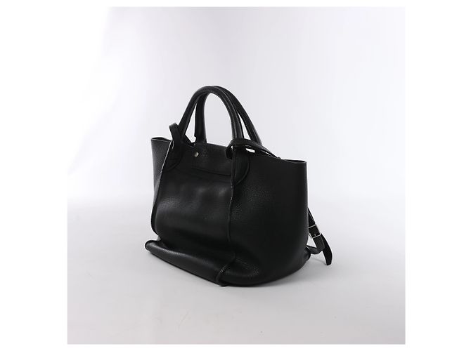 Céline Celine Big Bag Small Borsa a mano 2Way in pelle Nero - vista 3