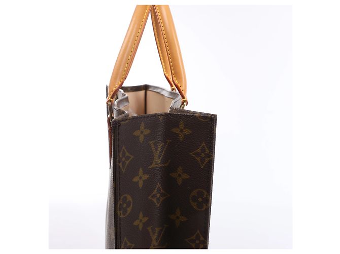 Louis Vuitton Sac Plat Monogram Canvas Handbag in Brown M51140 - vista 5