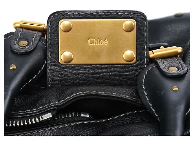 Chloé Borsa a tracolla Paddington in pelle nera - vista 12