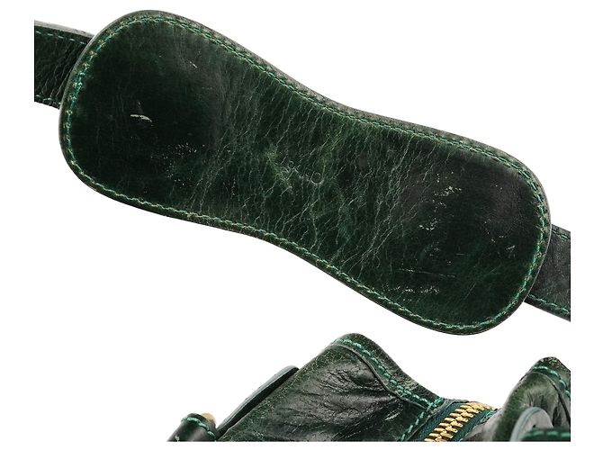 Chloé Borsa Bay 2-Way in pelle verde - vista 12