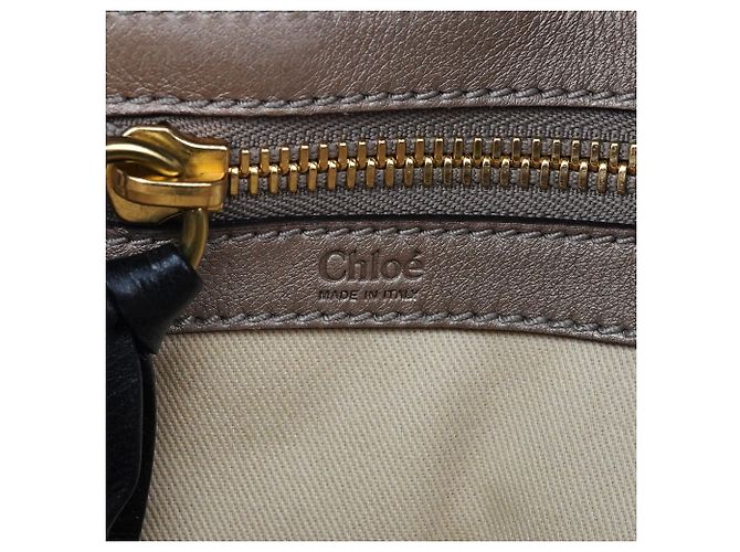 Chloé Borsa Bay 2-Way in pelle verde - vista 14