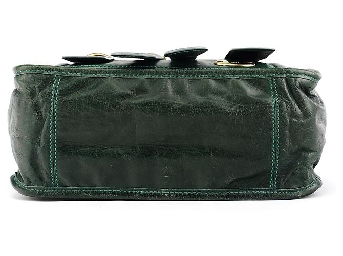 Chloé Borsa Bay 2-Way in pelle verde - vista 5