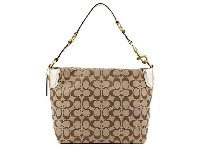 Coach Borsa a tracolla hobo floreale Beige Gold F16879 - vista 3