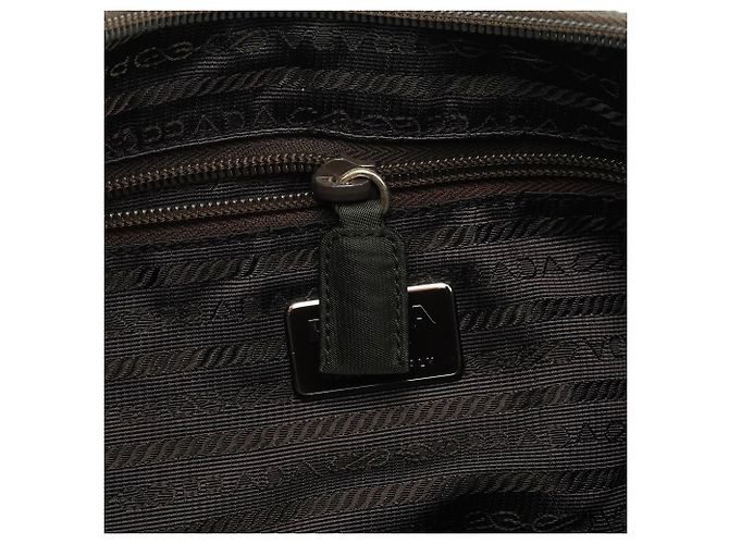 Prada Borsa a tracolla 1998 Green Tessuto Cocco Metal - vista 15