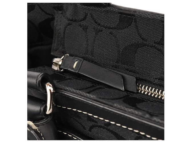 Coach Borsa Tote 8K07 Black Signature Hamptons - vista 10