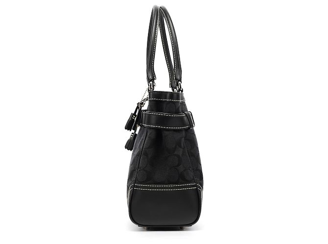 Coach Borsa Tote 8K07 Black Signature Hamptons - vista 2