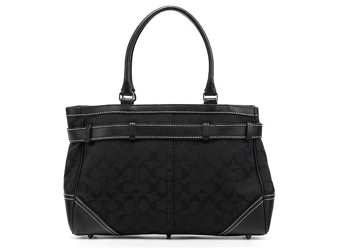 Coach Borsa Tote 8K07 Black Signature Hamptons - vista 3