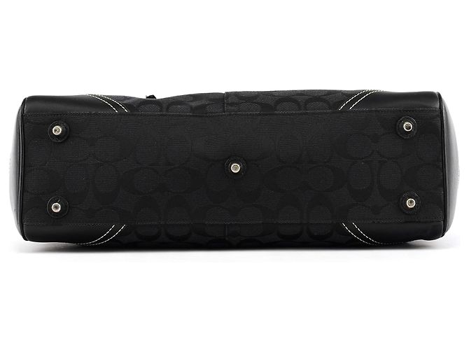 Coach Borsa Tote 8K07 Black Signature Hamptons - vista 4