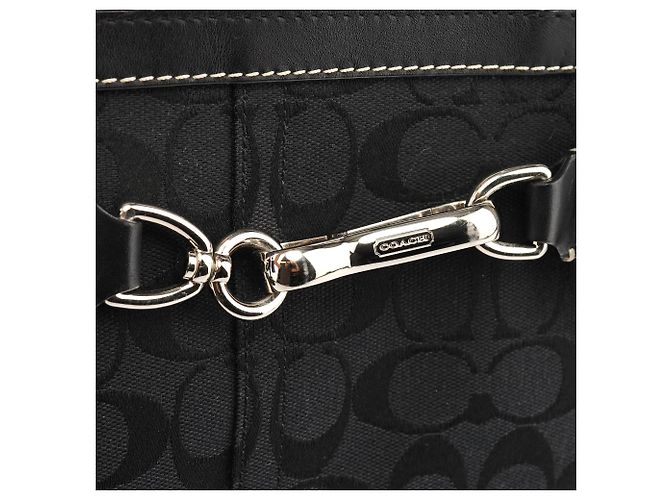 Coach Borsa Tote 8K07 Black Signature Hamptons - vista 5