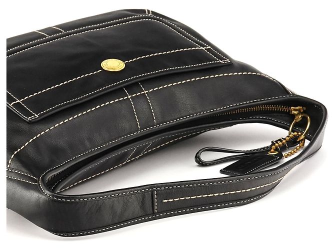 Coach 11283 Borsa a Tracolla Ergo Hobo in Pelle Nera - vista 10