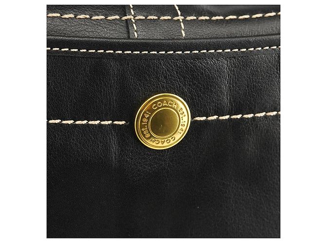 Coach 11283 Borsa a Tracolla Ergo Hobo in Pelle Nera - vista 7