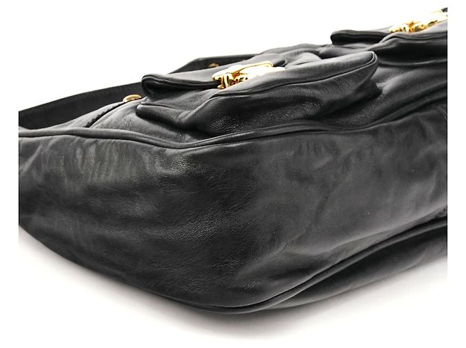 Marc Jacobs Borsa a tracolla Angela multi-tasche in pelle nera - vista 10