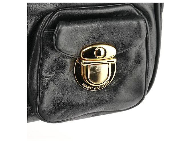 Marc Jacobs Borsa a tracolla Angela multi-tasche in pelle nera - vista 8