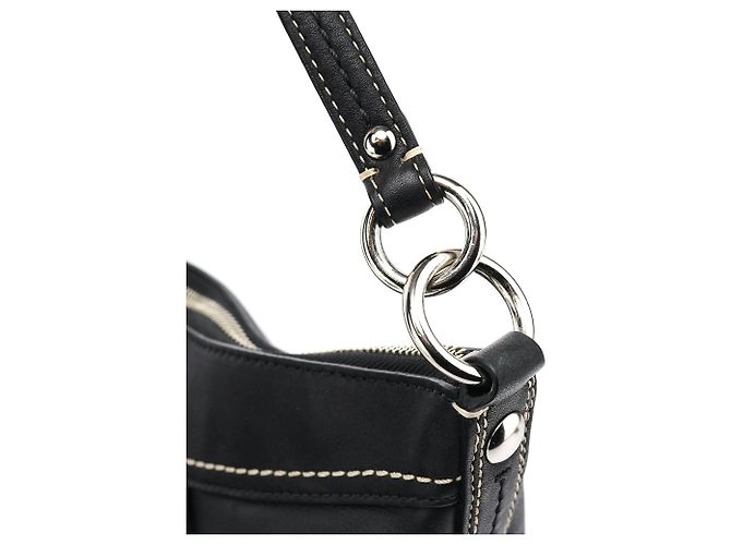 Coach Borsa a tracolla hobo in pelle nera F13764 - vista 6