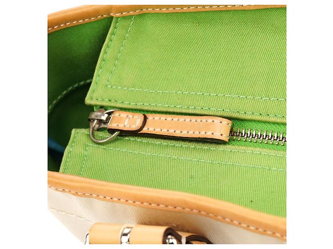 Coach Borsa Tote Soho Daisy in tela Ivory Light Blue 4428 - vista 11