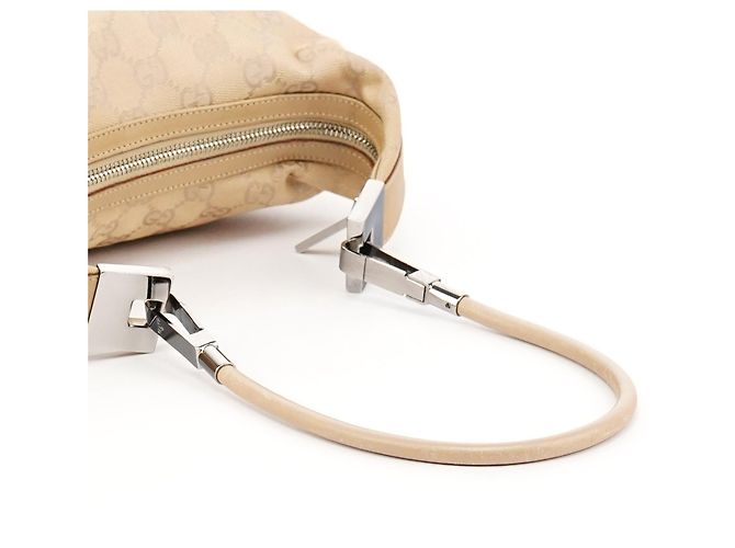 Gucci Borsa a tracolla 01234 Beige Tan GG Canvas - vista 10
