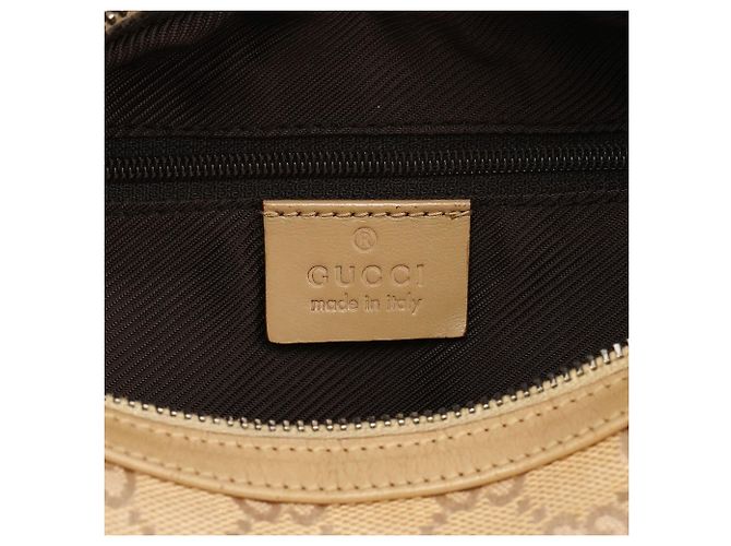 Gucci Borsa a tracolla 01234 Beige Tan GG Canvas - vista 11