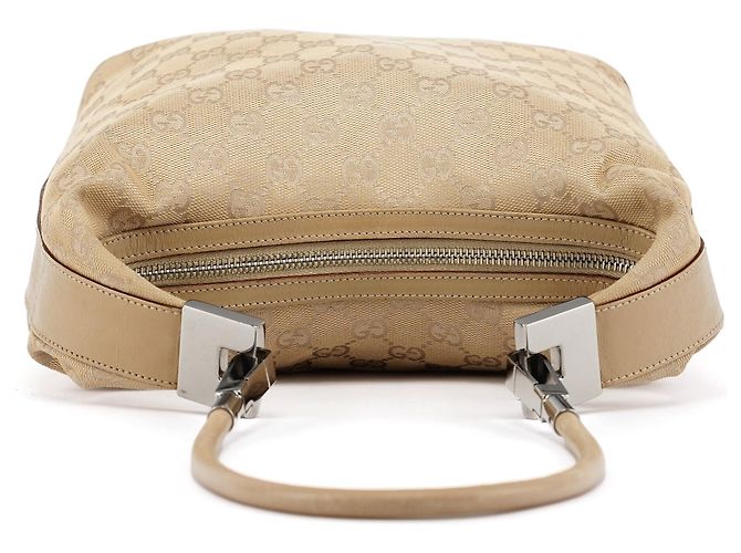 Gucci Borsa a tracolla 01234 Beige Tan GG Canvas - vista 4