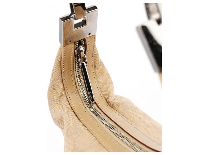 Gucci Borsa a tracolla 01234 Beige Tan GG Canvas - vista 7