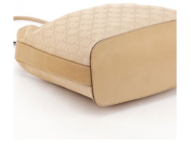 Gucci Borsa a tracolla 01234 Beige Tan GG Canvas - vista 8