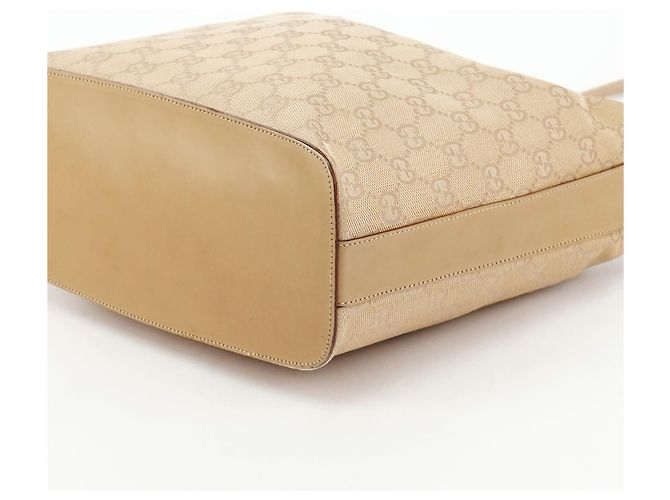 Gucci Borsa a tracolla 01234 Beige Tan GG Canvas - vista 9