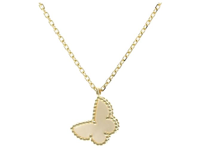 Van Cleef & Arpels Pendente Farfalla Sweet Alhambra Oro Bianco 18K con Turchese - vista 2