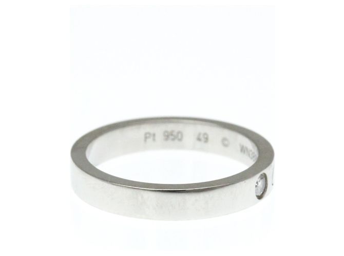 C de Cartier Ehering aus Platin mit Diamant - Ansicht 4