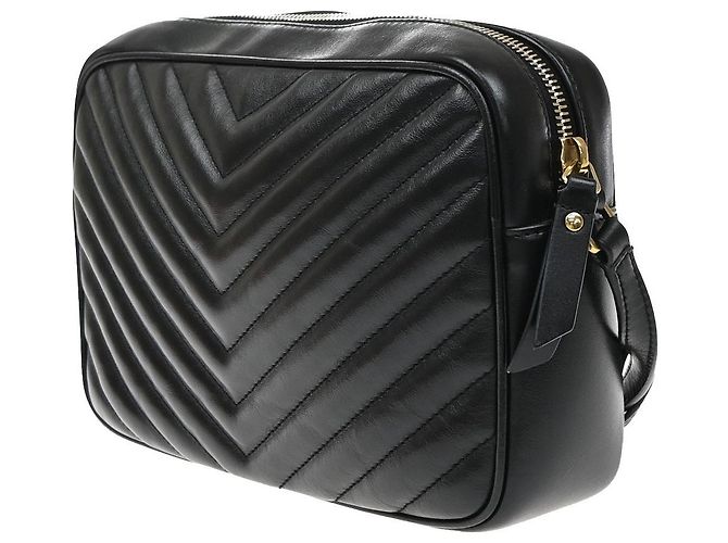 Autre Marque Saint Laurent Lou Camera Matelasse Chevron Leather Small - vista 4