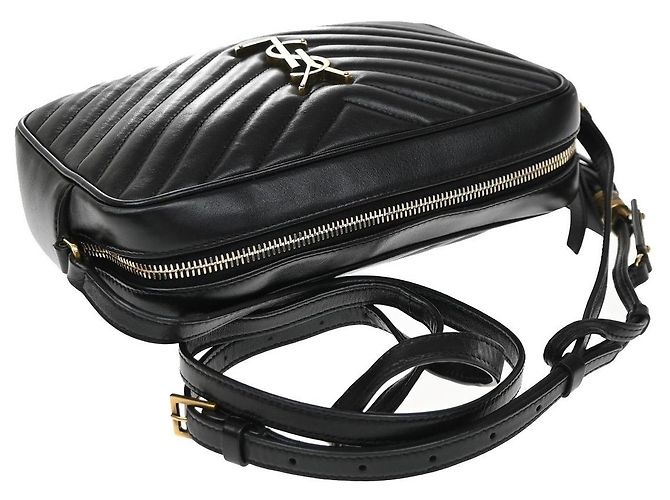 Autre Marque Saint Laurent Lou Camera Matelasse Chevron Leather Small - vista 7