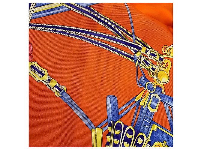 Hermès Hermes Stole Carre 90 Harnais De Cour 2017 Twilly - Ansicht 4