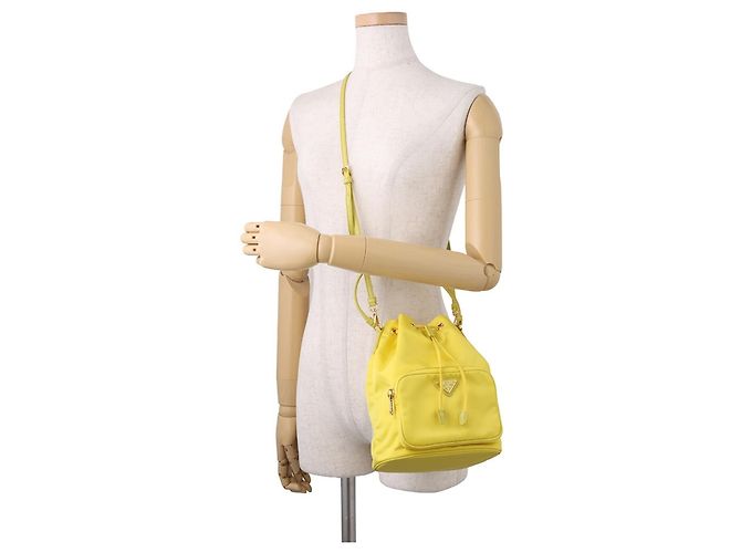 Borsa secchiello Prada Re-Nylon Duet - vista 5