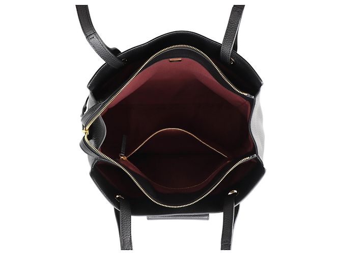 Borsa Tote Chanel in pelle di vitello nera - vista 5