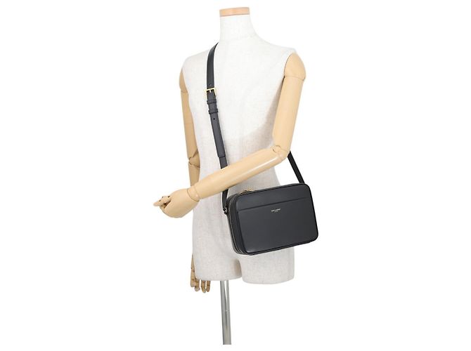 Autre Marque Borsa a spalla Saint Laurent in pelle nera - vista 4
