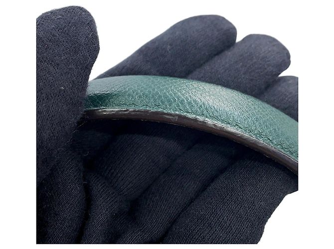Céline Celine Borsa a mano Belt Bag Micro in pelle Verde - vista 10