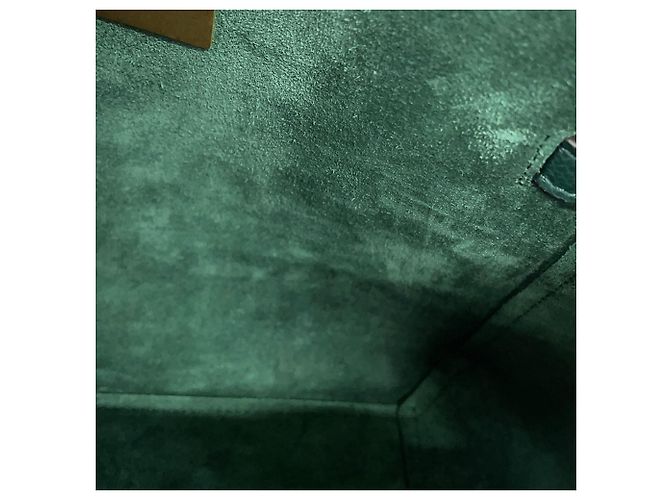 Céline Celine Borsa a mano Belt Bag Micro in pelle Verde - vista 11