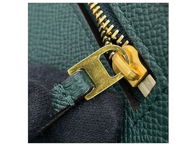 Céline Celine Borsa a mano Belt Bag Micro in pelle Verde - vista 12