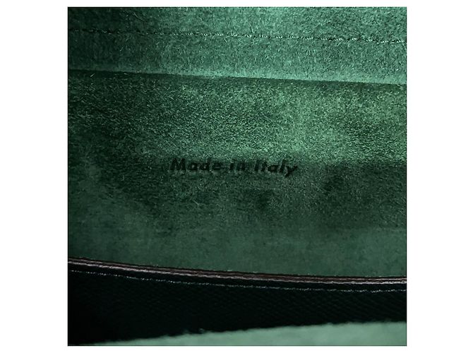 Céline Celine Borsa a mano Belt Bag Micro in pelle Verde - vista 17