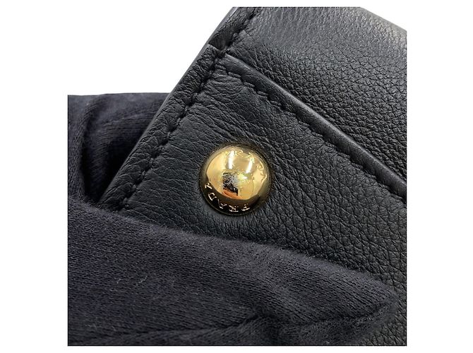 Tote Prada Shopper aus schwarzem Leder - Ansicht 12